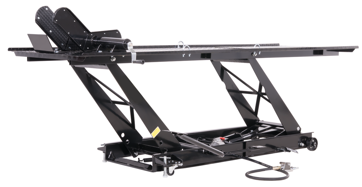 450kg Motorradhebebühne Parallelogramm mit Pneumatik + Fußpedal-Antrieb