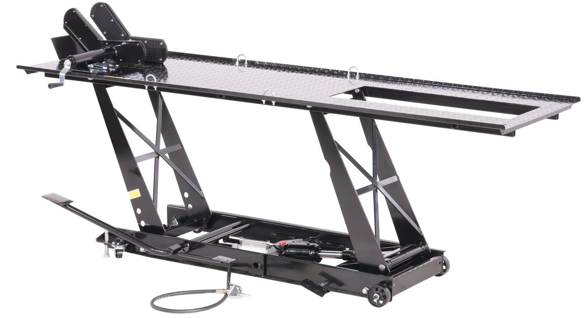 450kg Motorradhebebühne Parallelogramm mit Pneumatik + Fußpedal-Antrieb