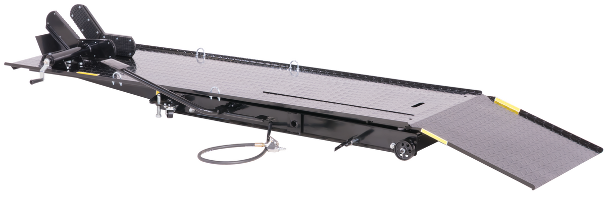 450kg Motorradhebebühne Parallelogramm mit Pneumatik + Fußpedal-Antrieb