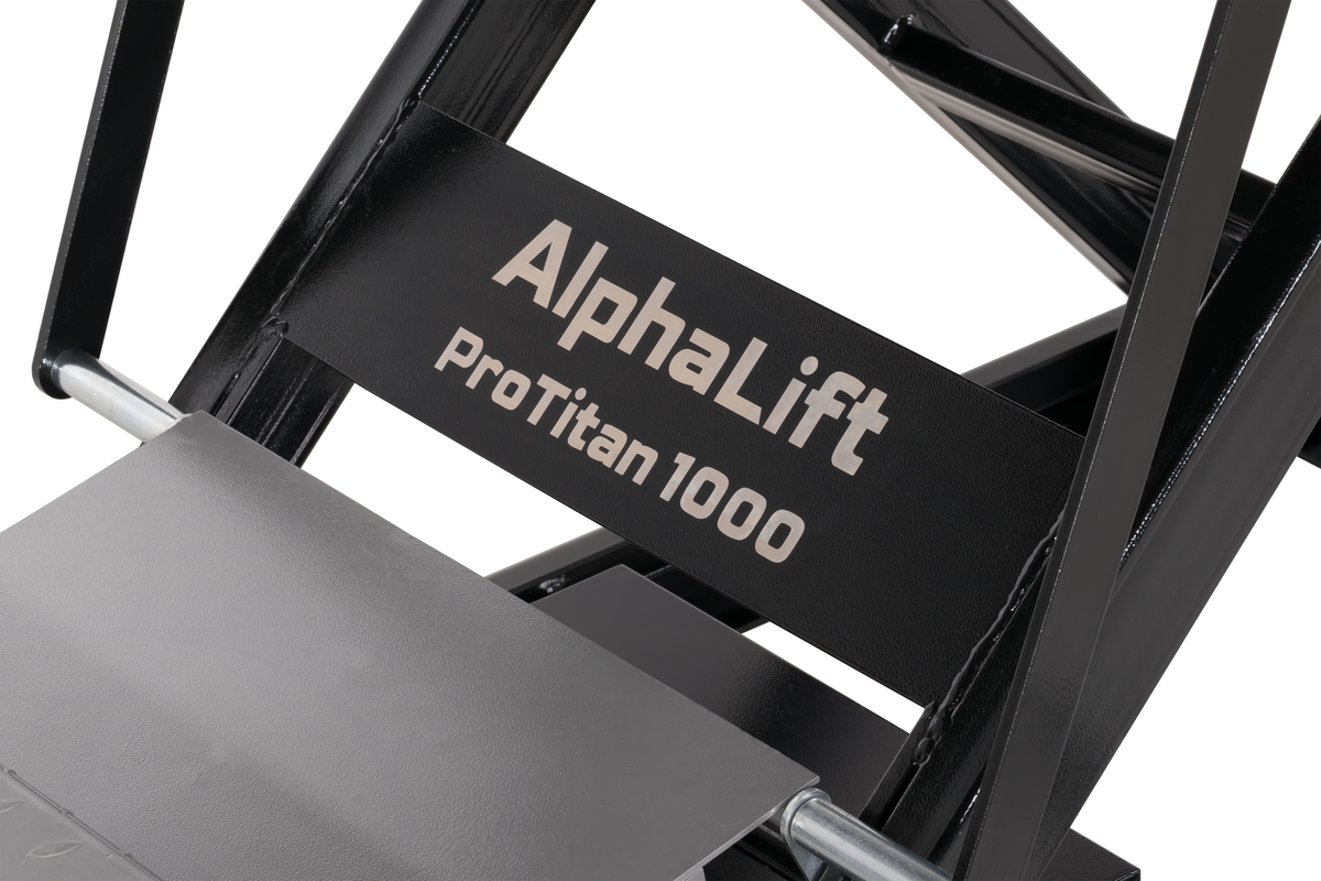 AlphaLift ProTitan1000 1000kg Scherenbühne Motorradhebebühne Elektroantrieb, max. Höhe 1220mm