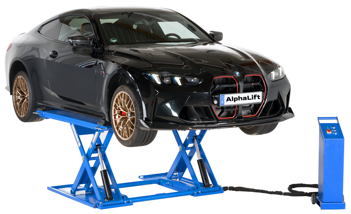 3t Scherenhebebühne inkl. Rangierkit 380V automatische elektrische Entriegelung