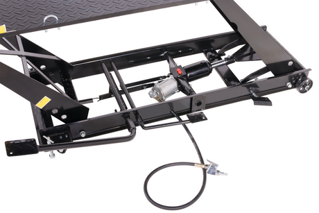 450kg Motorradhebebühne Parallelogramm mit Pneumatik + Fußpedal-Antrieb
