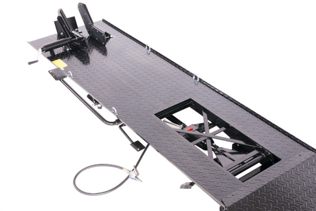 450kg Motorradhebebühne Parallelogramm mit Pneumatik + Fußpedal-Antrieb