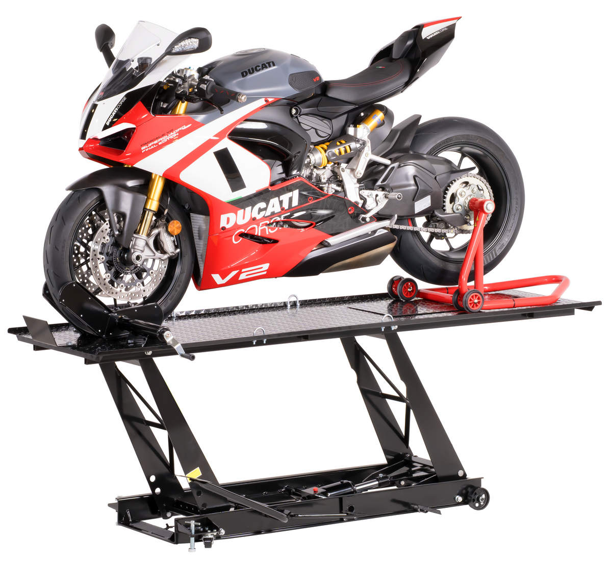 450kg Motorradbühne Parallelogramm mit Fußpedal-Antrieb
