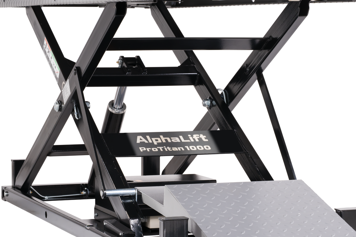 AlphaLift ProTitan1000  1000kg Scherenbühne Motorradhebebühne Elektroantrieb, max. Höhe 1220mm