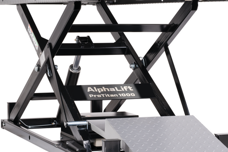 AlphaLift ProTitan1000  1000kg Scherenbühne Motorradhebebühne Elektroantrieb, max. Höhe 1220mm