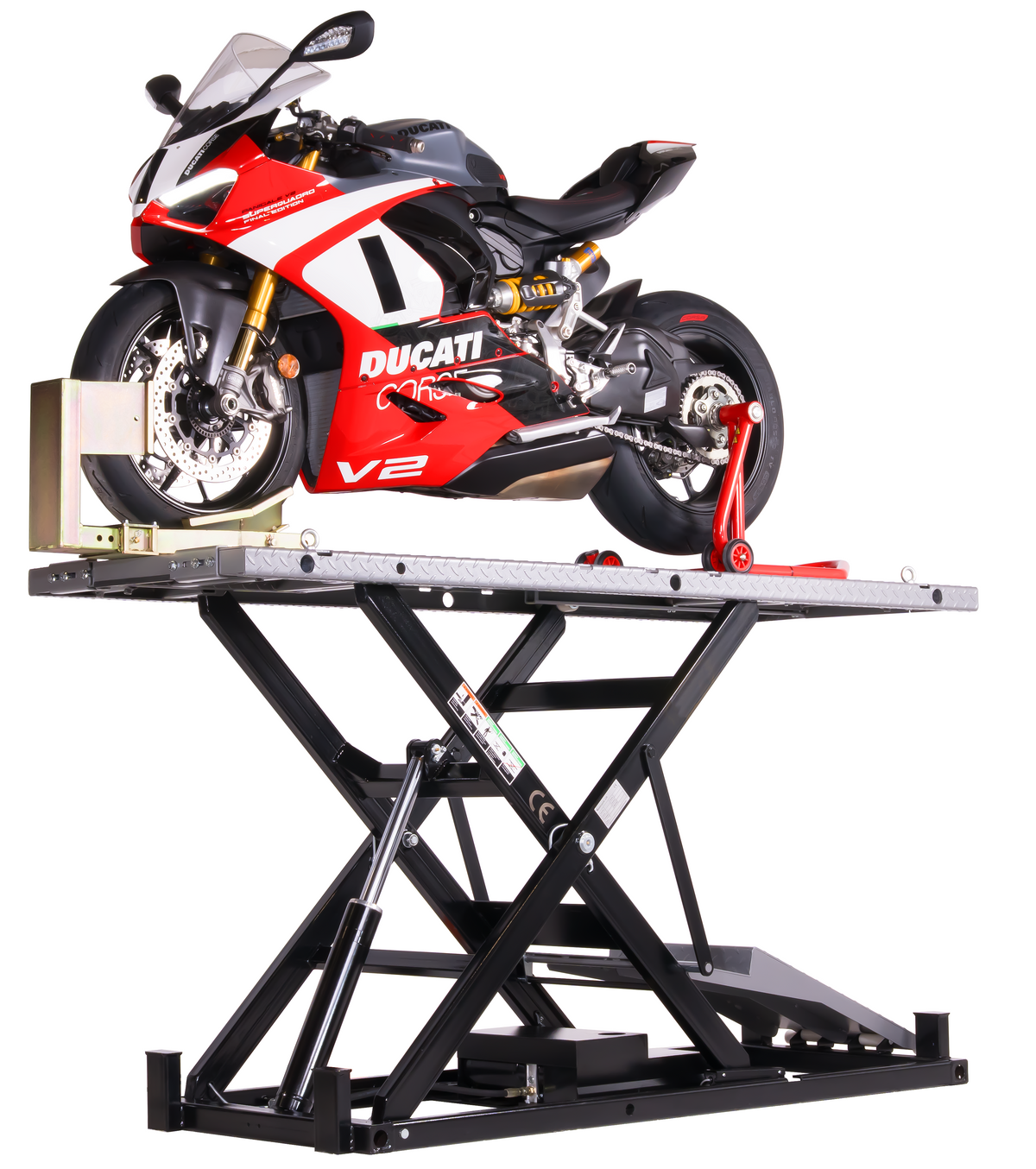 AlphaLift ProTitan1000  1000kg Scherenbühne Motorradhebebühne Elektroantrieb, max. Höhe 1220mm