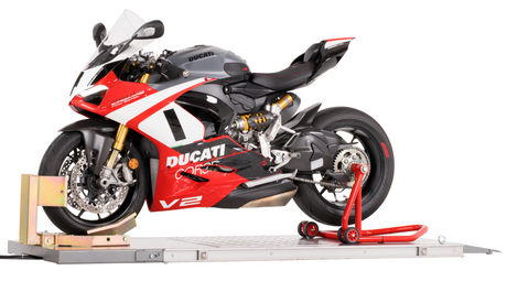 AlphaLift ProTitan600 75mm flach Elektroantrieb 600kg Scherenbühne Motorradhebebühne