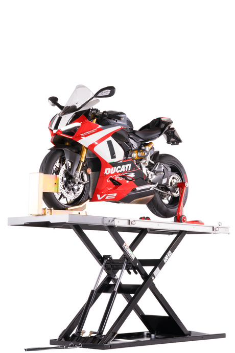 AlphaLift ProTitan600 75mm flach Elektroantrieb 600kg Scherenbühne Motorradhebebühne