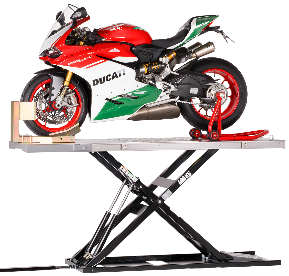 AlphaLift ProTitan600 75mm flach Elektroantrieb 600kg Scherenbühne Motorradhebebühne