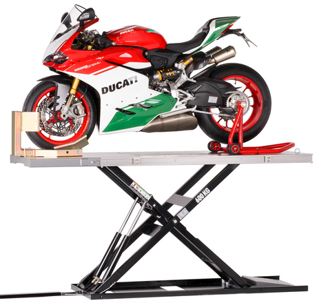 AlphaLift ProTitan600 75mm flach Elektroantrieb 600kg Scherenbühne Motorradhebebühne