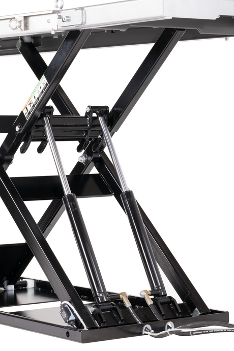 AlphaLift ProTitan600 75mm flach Elektroantrieb 600kg Scherenbühne Motorradhebebühne