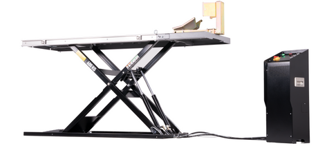 AlphaLift ProTitan600 75mm flach Elektroantrieb 600kg Scherenbühne Motorradhebebühne